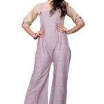 Pankaj Casual Collection's SOLID BEIGE Jumpsuit's