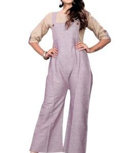 Pankaj Casual Collection's SOLID BEIGE Jumpsuit's